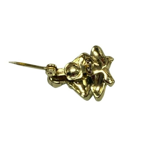Rare Vintage Gold Tone Genie Fortune Teller Brooch With Pearl "Crystal Ball" - Picture 3 of 4